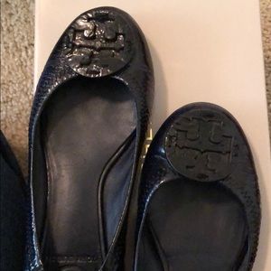 Tory Burch navy flat